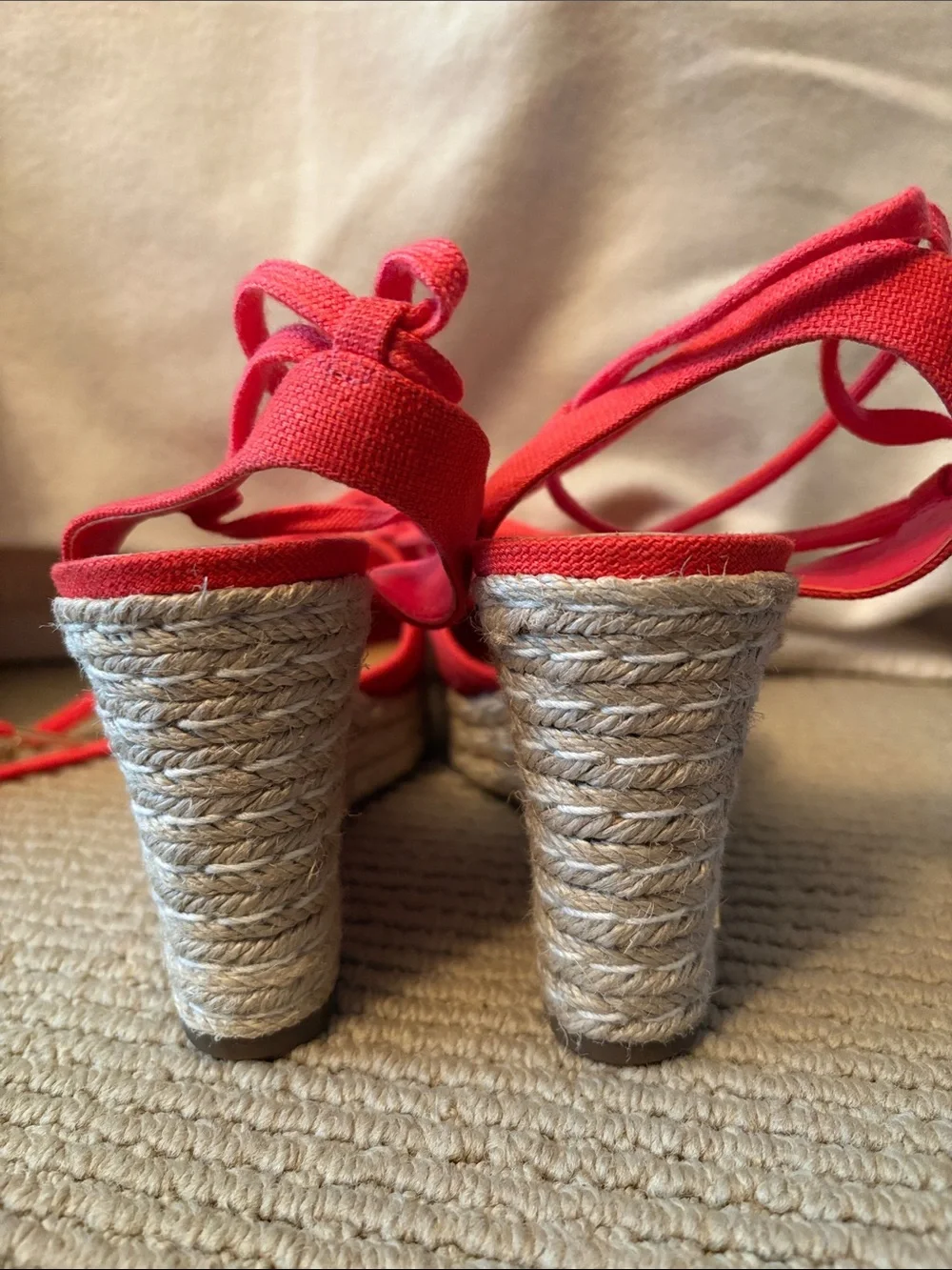 Michael Kors Espadrille Platforms with Ankle Tie